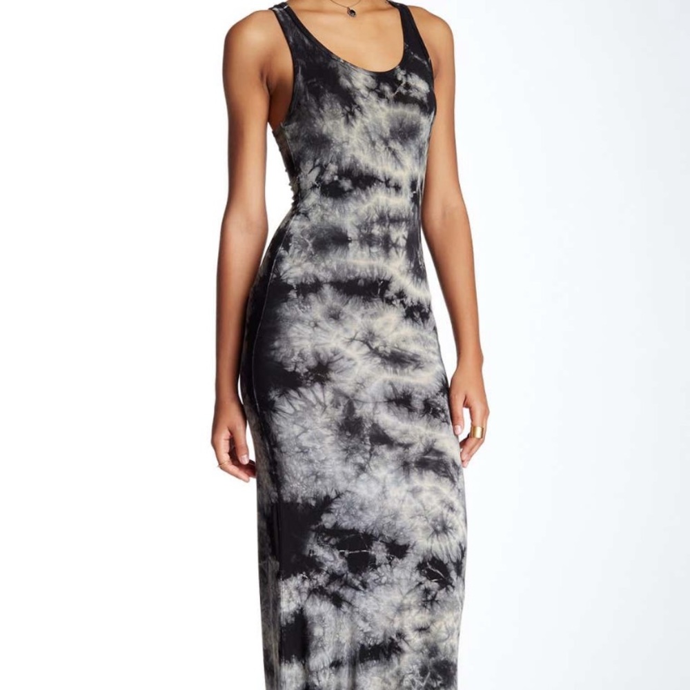 Tie-dyed maxi dress